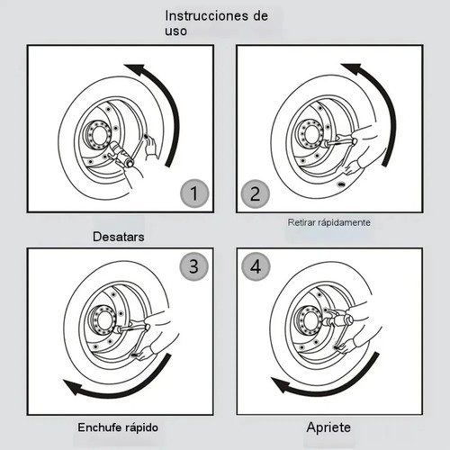 Torque Multiplicador Fuerza Industrial 8 Dados Llave De Tors Azul - Imagen 7