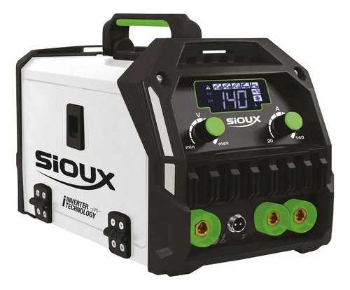 Soldadora Sioux Sinérgica Inverter Mig Electrodo 140amp G P Blanco Simet140-220