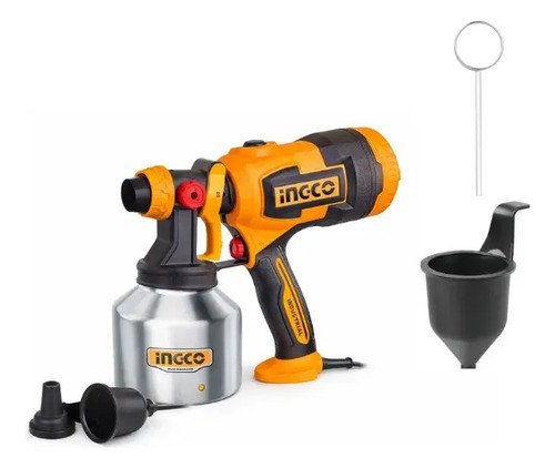 Pistola De Pintar Electrica 530w 1000ml Ingco Spg45061 Amarillo