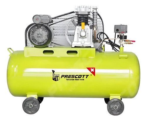 Compresor De Aire Pcraft Prescott 200 Lt 3 Hp Electrico Tyt Verde