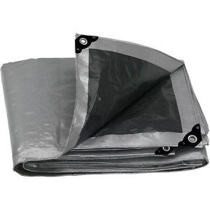 Lona Truper Toldo 6 X 6 Metros Reforzada Camping Gris