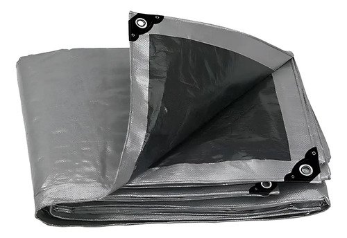 Lona Truper Toldo 6 X 6 Metros Reforzada Camping Gris