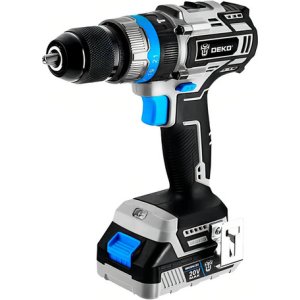 Taladro Percutor A Bateria Deko Dkbl20id02-s1 13mm Brushless Color Gris Claro