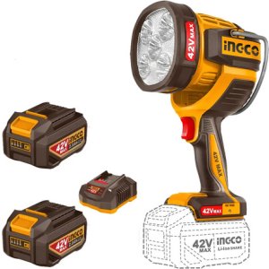 Linterna 42v 2800 L+ 2 Bat 2.0ah + Cargador Ingco Cwli42896 Azul Claro