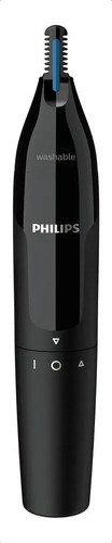 Recortador De Pelos Para Nariz Orejas Cejas Nose Trimmer Philips Nt1650 Series 1000 Negro