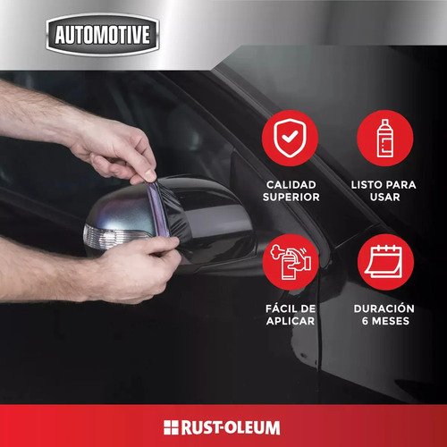 Aerosol Negro Mate Rust Oleum Peel Coat Pintura Vinílica Removible 312g - Imagen 3