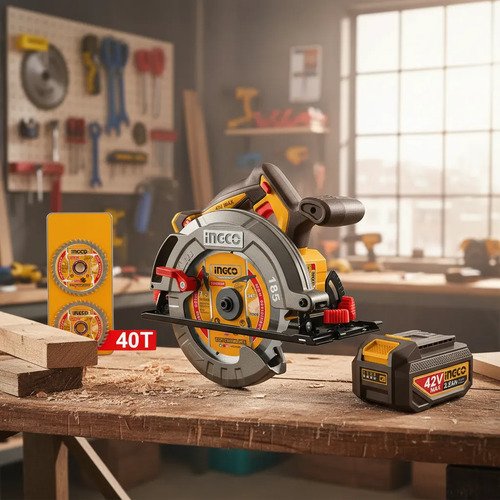 Sierra Circular 42v Brushless 185mm Acc Ingco Csli4218511 Amarillo 23