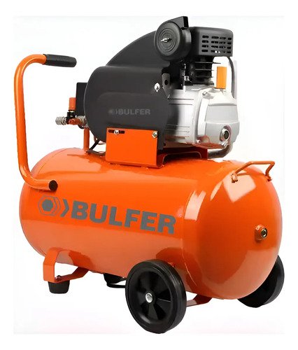 Compresor De Aire Mando Directo Portátil 25 Lts 2 Hp + Kit Naranja 50hz Monofásica 50 Hz