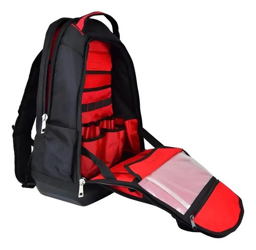Mochila Milwaukee 48-22-820 Ideal Para Herramientas Y Laptop Color Rojo / Negro - Imagen 7