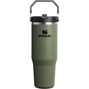 Termo Vaso Stanley Tumbler Ice Flow 887 Ml Dorado Pino Liso