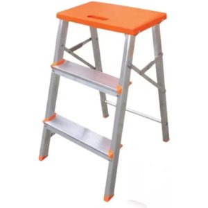 Escaleras Aluminio Banqueta 3 Escalones Plegable Botafogo Inox