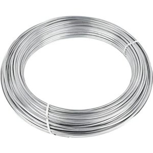 Alambre De Metal Calibre 14 Alambre Galvanizado - 43m Plateado