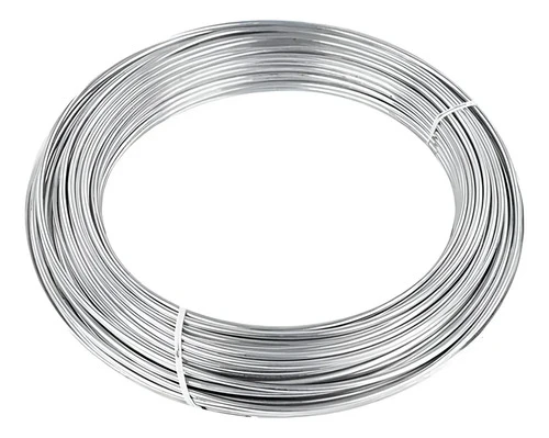 Alambre Galvanizado Calibre 18 Para Artes Y Manualidades, 25 M Plateado