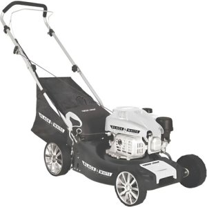 Cortadora Cesped Gasolina 40 Lts 3 Hp Black&white - 6 Pos. Negro