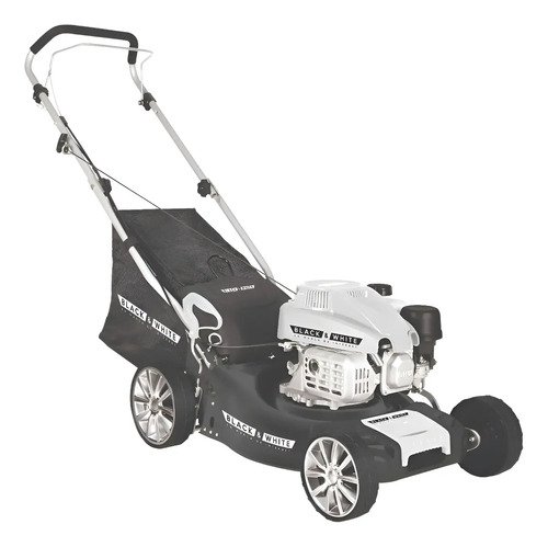 Cortadora Cesped Gasolina 40 Lts 3 Hp Black&white - 6 Pos. Negro