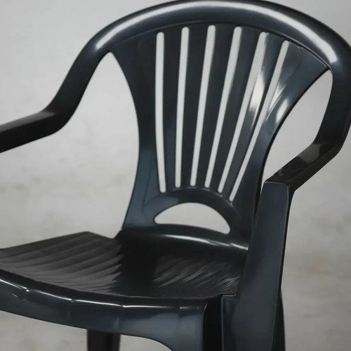 Silla Plástico Negro Resistente 150kg Uv Apilable Jardín Arqplast - Imagen 8