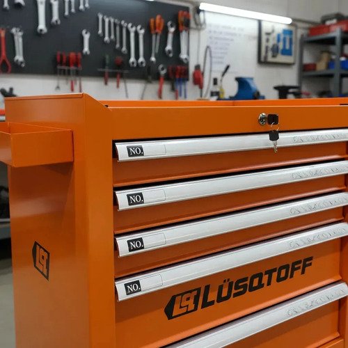 Carro Gabinete Porta Herramienta Lusqtoff Gml5-8 Profesional Color Naranja - Imagen 4
