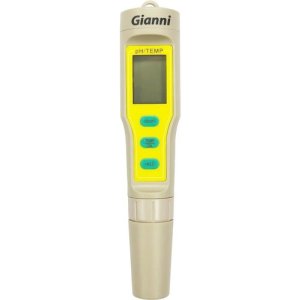 Medidor De Ph Y Temperatura Digital Gianni Modelo G6 - Tyt Amarillo Y Beige