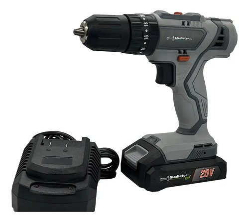 Taladro Atornillador Percutor C/bat Gladiator Gris 50/60 - Imagen 8