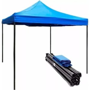 Gazebo Reysol Retráctil 3x3m Plegable 2m Altura Azul