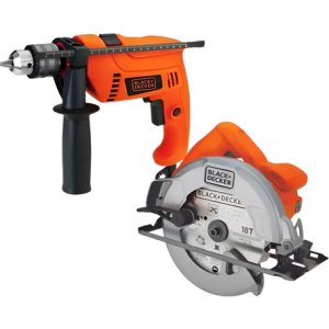 Taladro Percutor 550w + Sierra Circular 1400w Black Y Decker