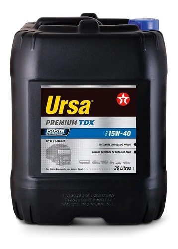 Aceite Para Motor Ursa Mineral 15w-40 Para Línea Pesada De 1 Unidad X 20l