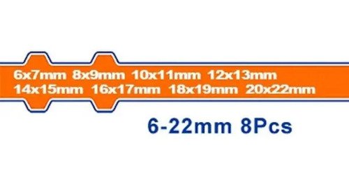 Set X 8 Llaves De Boca Wadfow - Tyt - Imagen 2