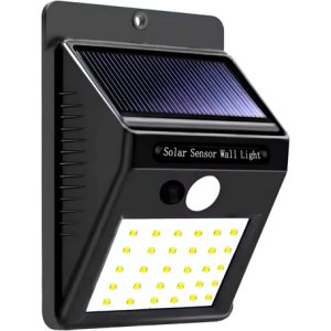 Foco Led Solar 20 Led Luz Fija Exterior 4w Luz Blanco Frío