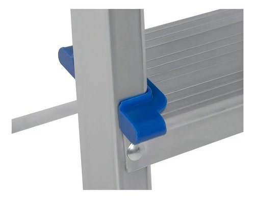 Escalera De Aluminio, 3 Peldaños, Tijeras, Capacidad 120 Kg Más Plateado - Imagen 5