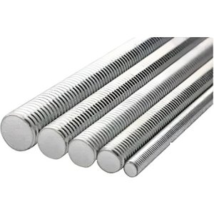 Varilla Roscada Galvanizada 3/8'' - 10 Mts  60tuerca 160 Ard Plateado
