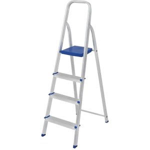 Escalera De Aluminio Familiar 4 Escalones Hasta 120kg