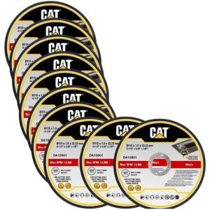 Set 10 Disco Corte Amoladora 115mm X 1 Mm Metal/ac Inox Cat