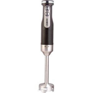 Mixer Enxuta 600w Negro Acero Inoxidable Con Accesorios Y Función Turbo Negro/inox