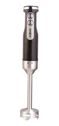 Mixer Enxuta 600w Negro Acero Inoxidable Con Accesorios Y Función Turbo Negro/inox