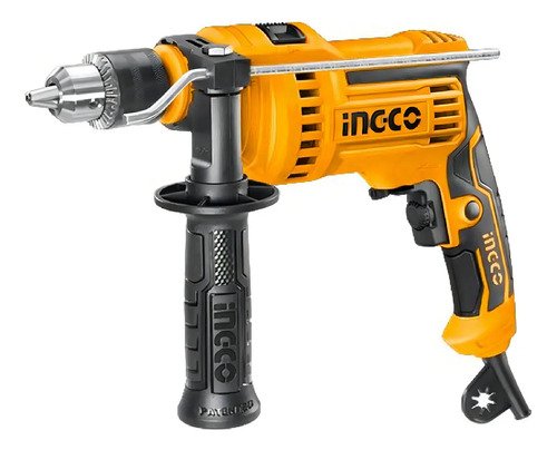 Taladro Percutor 810w Id8108 Ingco Color Anaranjado 50 Hz