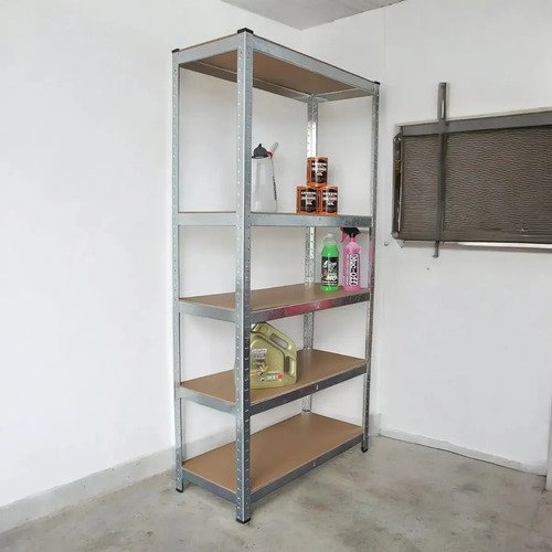 Estanteria Metalica Encastrable 5 Estantes 90x40x180 Cm Color Plateado - Imagen 9