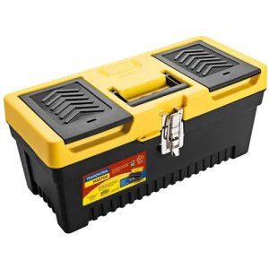 Caja Plástica Para Herramientas 17'' Tramontina Color Negro