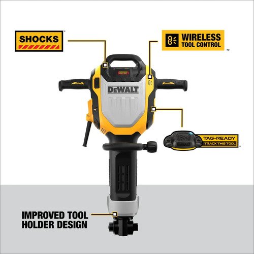Martillo Demoledor Dw Hex 28mm 41j 16kg.1600w Amarillo - Imagen 4