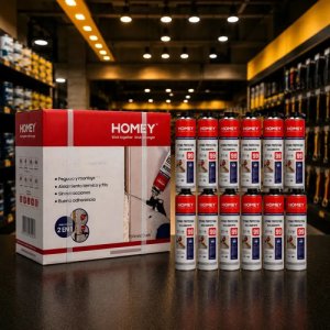 Kit 12 Espuma Poliuretanica Proyectable Homey