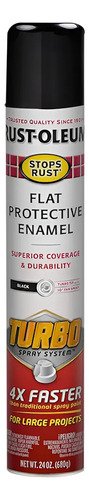 Pintura Aerosol Rust-oleum Negro Mate 680g Turbo Para Metal