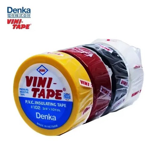 Cinta Aisladora Vini Tape Packs X 5 Rollos Negro Lisa - Imagen 2