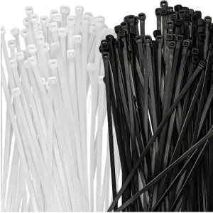 Precinto/zuncho/ Collarín Pástico 8x300 Mm X100 Unidades Negro