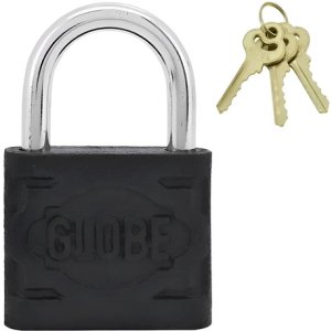 Candado Globe Negro De Hierro 30mm 3 Llaves - Tyt  Negro
