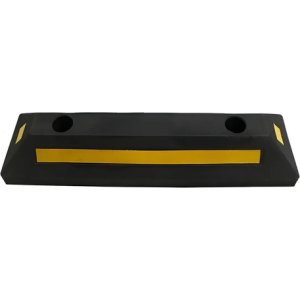 Tope Tranca Para Estacionamiento/parking/garage Reflectivo Negro