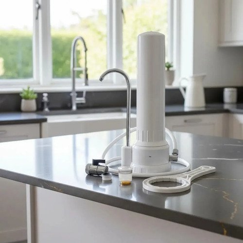 Purificador De Agua Lumax Sobre Mesada 2244lls 4 Etapas Blanco - Imagen 8