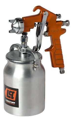 Pistola Para Pintar Neumática De Alta Presión Lusqtoff As-1050 Color Naranja - Imagen 2