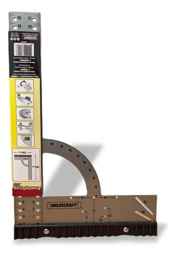 Escuadra Carpintero De Precisión 300mm 8454 Milescraft Plateado - Imagen 9