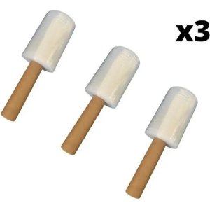 Film Stretch Con Mango Para Embalaje Rollo Nylon X3