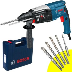 Martelete Sds Plus Gbh 2-28d Bosch + Kit Brocas Cor, .