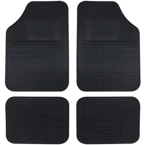 Cubre Alfombra Goma Universal 4 Piezas Auto Camioneta ------ Negra